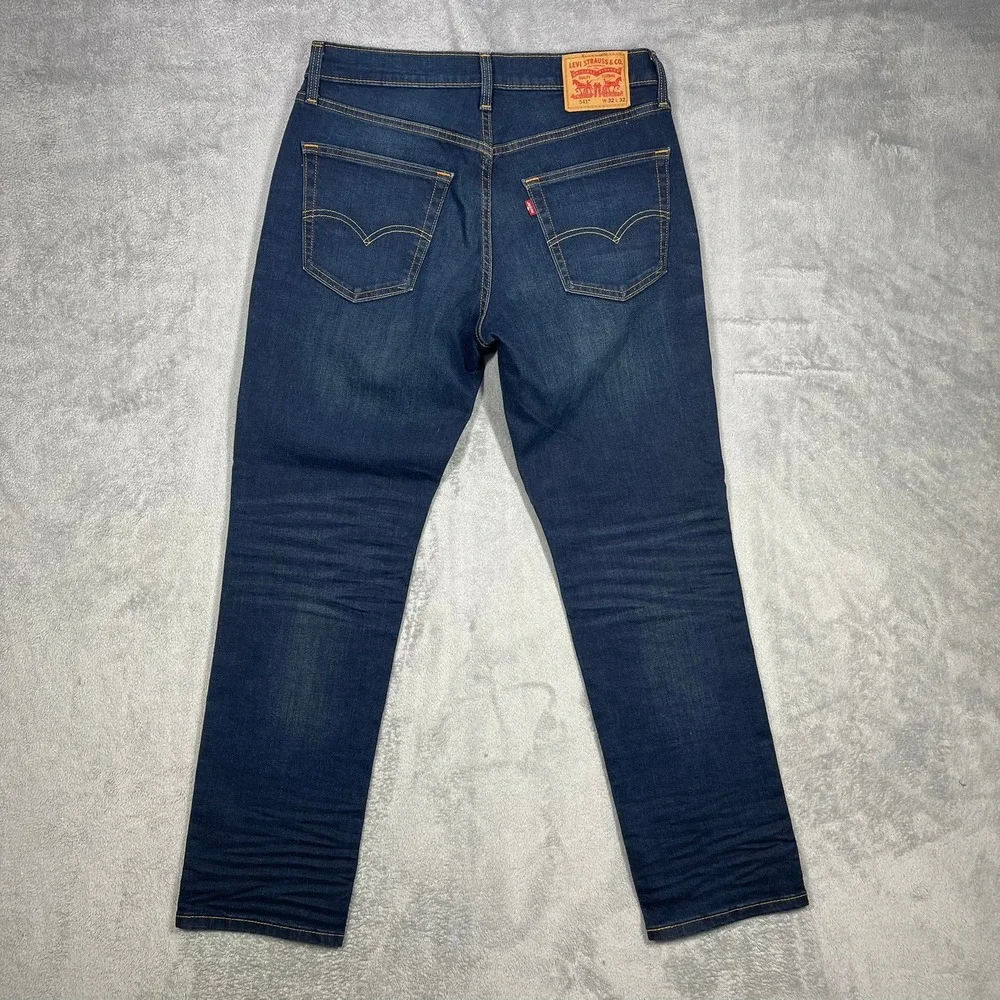 Levi's 511 Slim Jeans Mens 32x32(31) Dark Wash Blue Stretch Denim 18181-0014